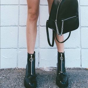 Patent O-Ring Zip Front Booties